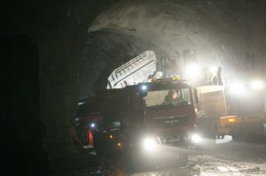 Holmestrandtunnellen massetransport