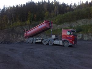 Holmestrandtunnellen massetransport